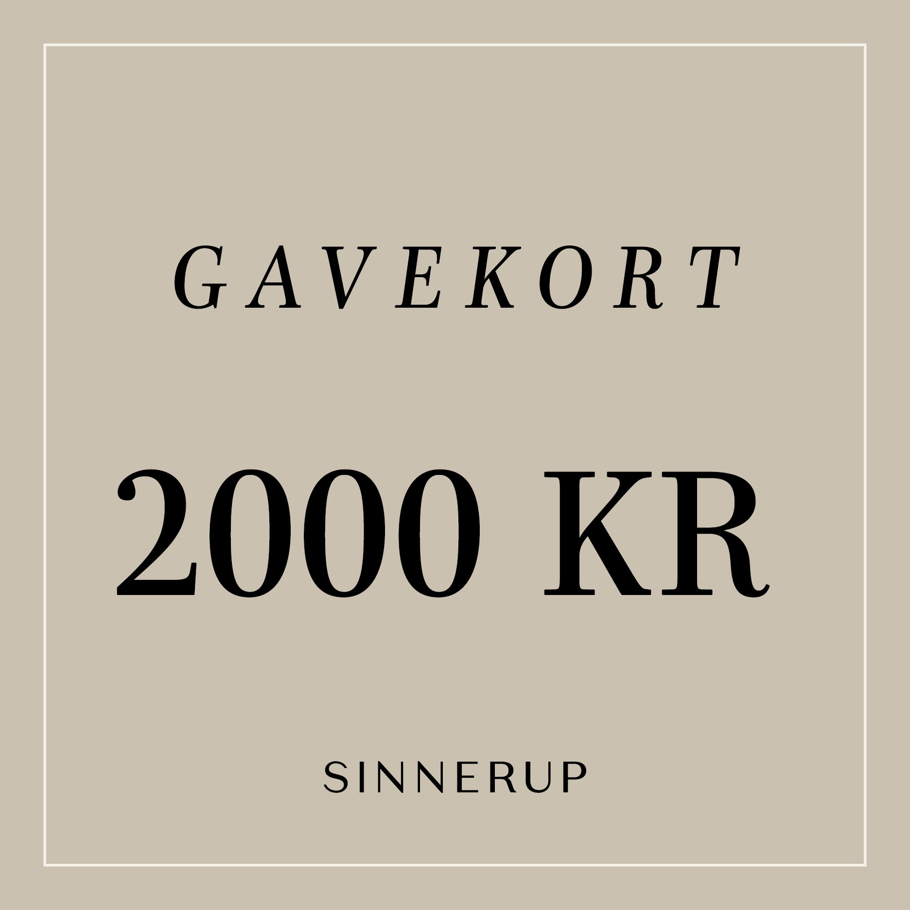 Sinnerup Geschenkkarte